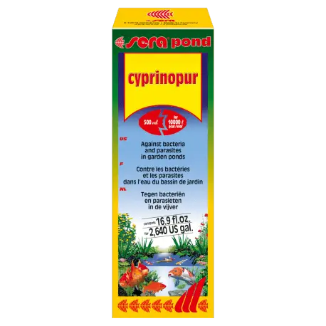 Sera Pond Cyprinopur 500ml – Traitement antiparasitaire pour poissons de bassin Offre Exclusive