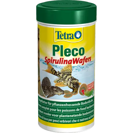 Prix Promo Tetra Pleco Spirulina Wafers 250ml – Pastilles poissons de fond herbivores