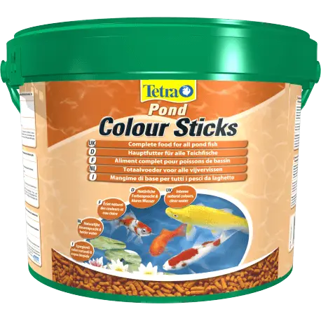 Tetra Pond Colour Sticks 10L – Nourriture poissons de bassin Quantité Limitée