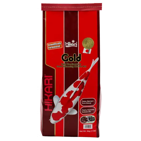 HIKARI GOLD LARGE 5KG – Nourriture Carpes Koïs Jusqu&rsquo;à Épuisement Des Stocks