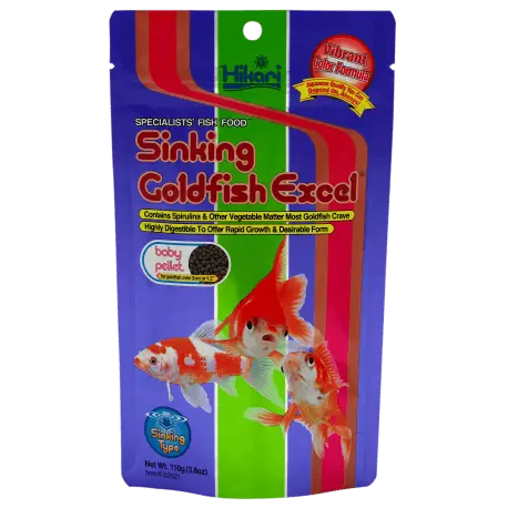 Livraison Express HIKARI SINKING GOLDFISH EXCEL BABY 110GR – Nourriture poisson rouge