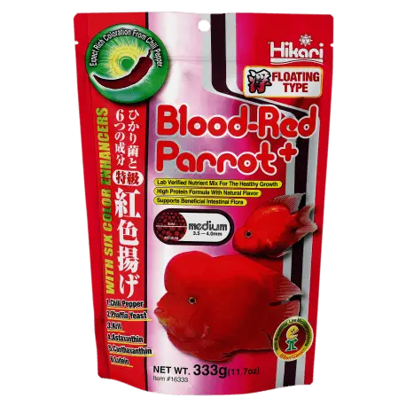 HIKARI BLOOD-RED PARROT PLUS MEDIUM 333GR – Nourriture red Parrot Offre Exclusive