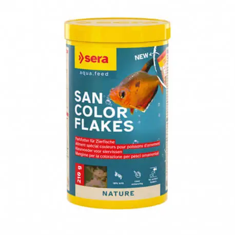 Sera San Color Flakes 1000ml – Nourriture poissons tropicaux Authentique
