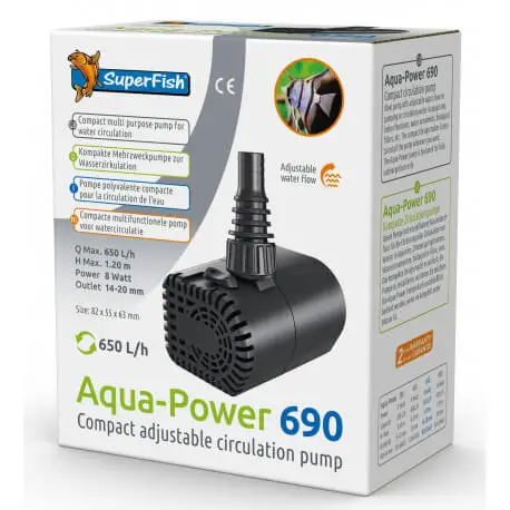 Commander Vite Superfish Aqua-Power 690 – Pompe à eau aquarium