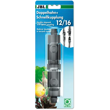 Prix Cassé JBL Robinet double raccord rapide 16/22mm – Accessoire filtre externe