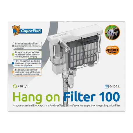 Livraison Express SUPERFISH HANG ON FILTER 100 – Filtre cascade pour aquarium