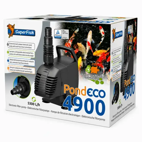 Achat Immédiat SUPERFISH POND ECO 4900 – 29 Watt – Pompe à eau bassin
