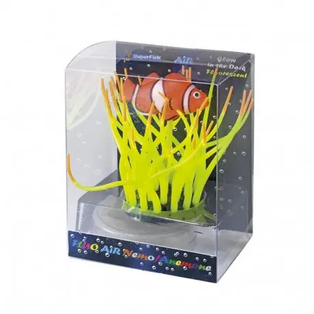 Marque SUPERFISH FLUO AIR NEMO IN ANEMONE JAUNE – Décoration fluorescente aquarium