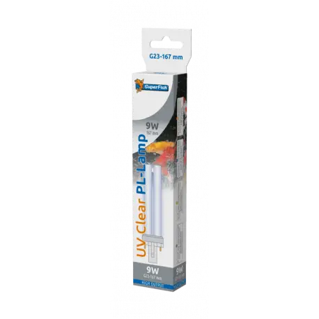 Authentique Superfish Ampoule UV PL 9W G23-167mm – Ampoule UV de rechange