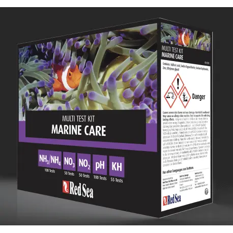 Commander Maintenant Red Sea Marine Care MultiTest kit (NH4, pH, KH, NO2, NO3) – Test d&rsquo;eau