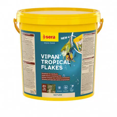 Promotion Saisonnière sera Vipan Flakes 21L – 4Kg – Nourriture poissons tropicaux