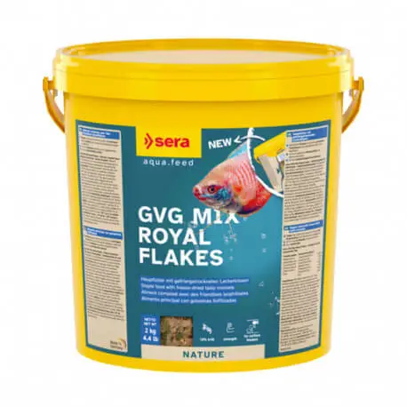 sera GVG MixRoyal Flakes 10L – 2Kg – Nourriture poissons tropicaux Quantité Limitée