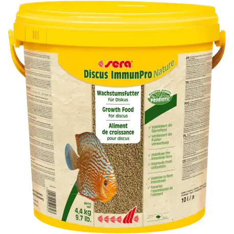 Haute Qualité sera Discus ImmunPro Nature 10L – 4,4Kg – Nourriture discus