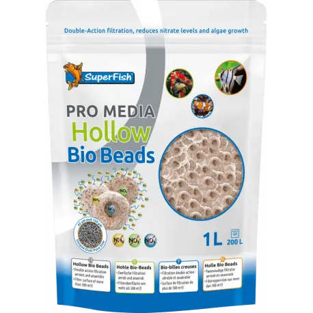 Livraison Express SUPERFISH PRO MEDIA BIO BEAD 1000ML