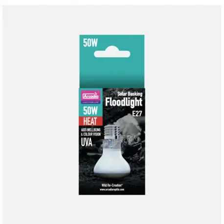ARCADIA SOLAR BASKING FLOODLIGHT 50 WATT -Spot chauffant Must-Have