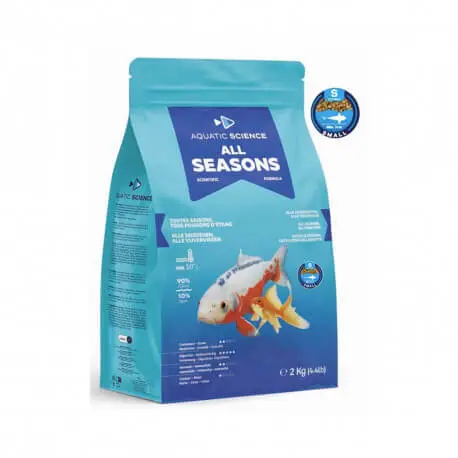 AQUATIC SCIENCE ALL SEASON Small 2-3 mm – 2 Kg – Nourriture bassin Populaire