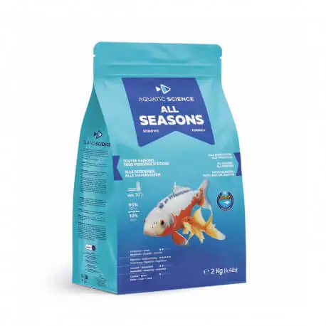 AQUATIC SCIENCE ALL SEASON Medium 4 -5 mm – 2 Kg – Nourriture bassin Authentique