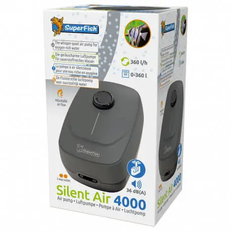 Acheter Direct SUPERFISH Silent Air 4000 – Pompe à air silencieuse aquarium
