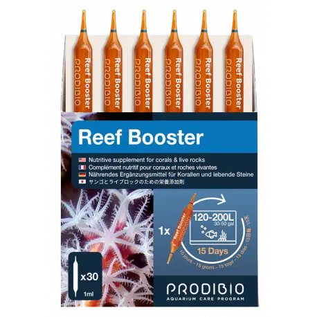 Nouveauté PRODIBIO Reef Booster 30 Ampoules – Nourriture coraux