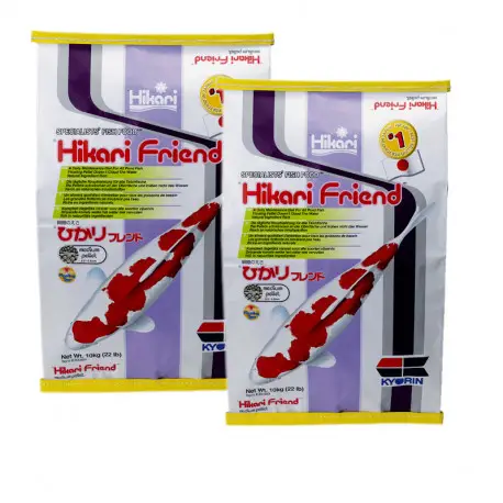HIKARI FRIEND 10 KG MEDIUM Lot de 2 – NOURRITURE COMPLÈTE CARPES KOÏS Bon Marché