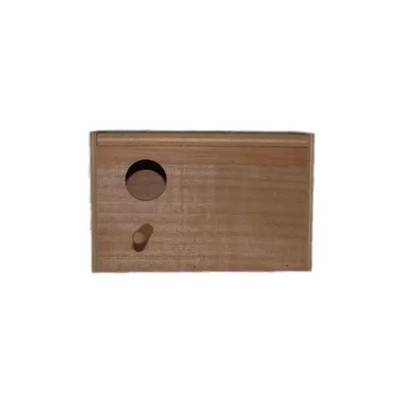 Certifié Nid en Bois Horizontal pour Oiseaux Exotiques