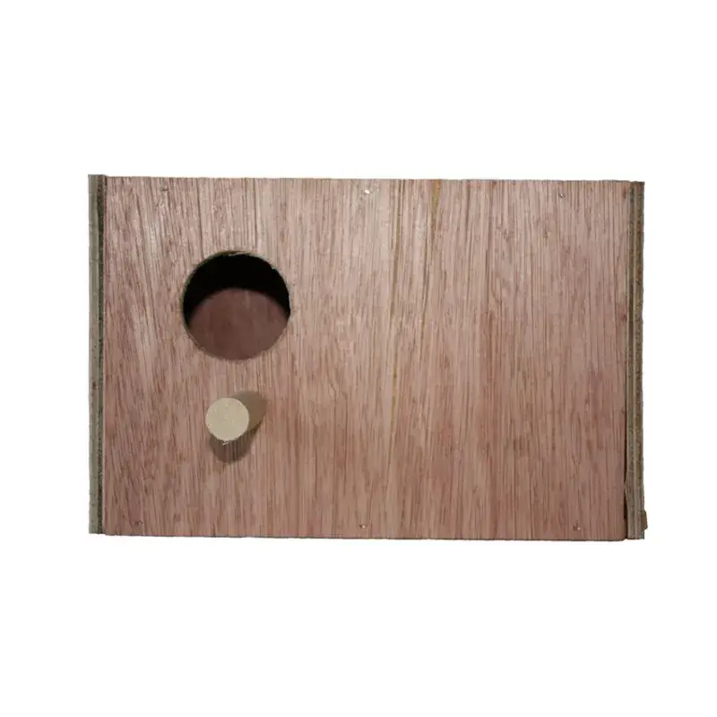 Prix Bas Nid en Bois Horizontal pour Inséparables