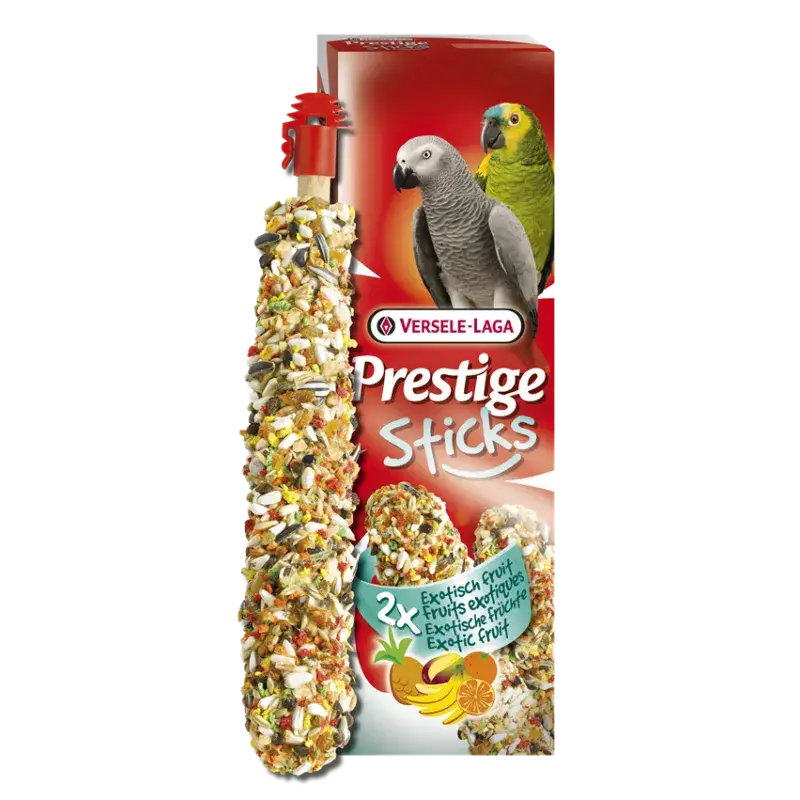 Versele Laga – 2 Sticks Perroquets Fruits Exotiques – 140 gr Nouvelle Collection