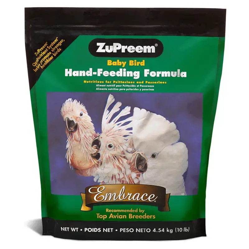 ZuPreem Embrace – Bouillie d&rsquo;Élevage tous Psittacidés – 4,54 kg Vente Directe
