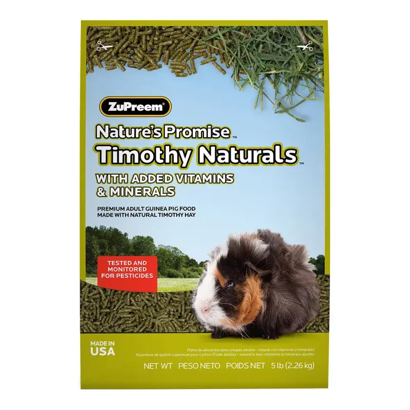 Granulés pour Cochon d&rsquo;Inde ZuPreem Nature&rsquo;s Promise – 2,26 kg Commander Vite