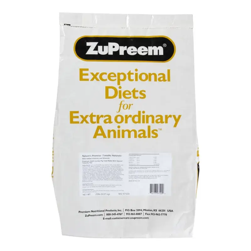 Granulés pour Chinchilla ZuPreem Nature&rsquo;s Promise – 9,07 kg Vente Flash