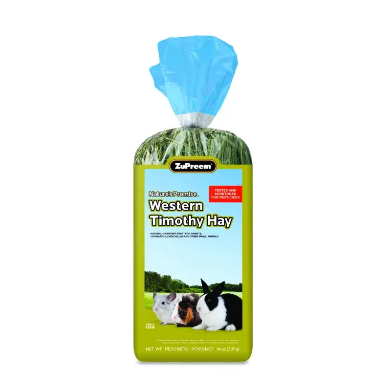Foin Premium Timothy Hay ZuPreem Nature&rsquo;s Promise – 397 gr Vente Flash