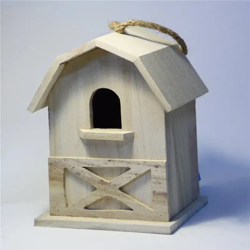 Nichoir Type « Mini Grange » en Bois Léger pour Oiseaux du Ciel Nouveauté