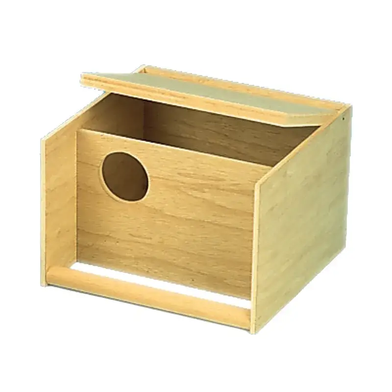 Dernière Chance Nichoir de Volière Horizontal en Bois pour Grandes Perruches