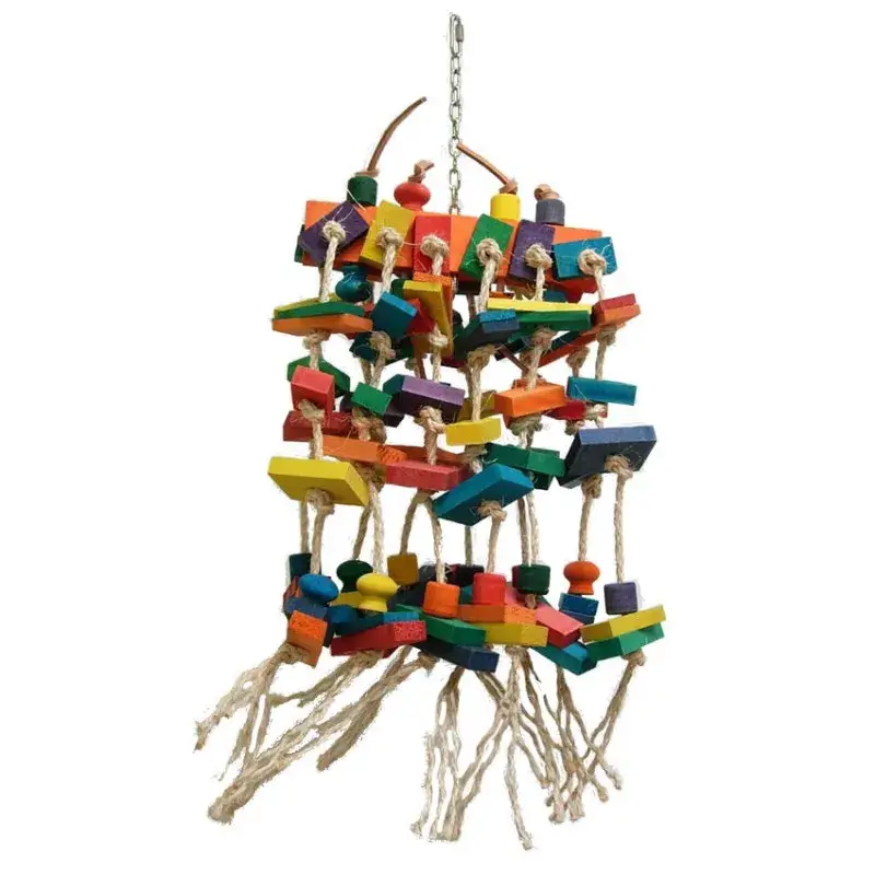 Nouvel Arrivage Pianossimo Sisal – Gros Jouet en Bois et Corde de Sisal pour Perroquet