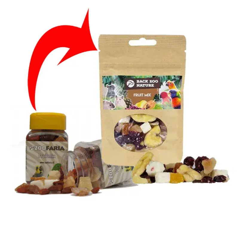 ZooFaria – Mélange de Fruits Secs en Dés – Friandise pour Oiseaux – 40 gr Remise