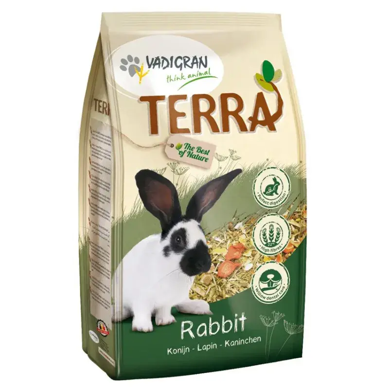 Vadigran – Mélange Complet au Foin de Luzerne Terra Lapins – 2,25 kg Petit Prix