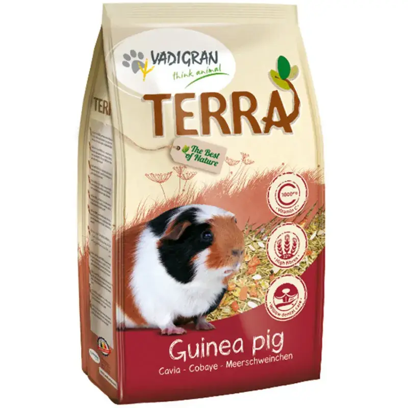 Satisfait Ou Remboursé Vadigran – Mélange Complet au Foin de Luzerne Terra Cobayes et Cochons d&rsquo;Indes – 2,25 kg