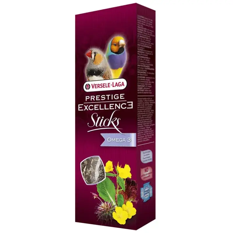 Versele Laga – 2 Sticks Prestige Excellence Omega 3 pour oiseaux Exotiques – 50 gr Bon Plan