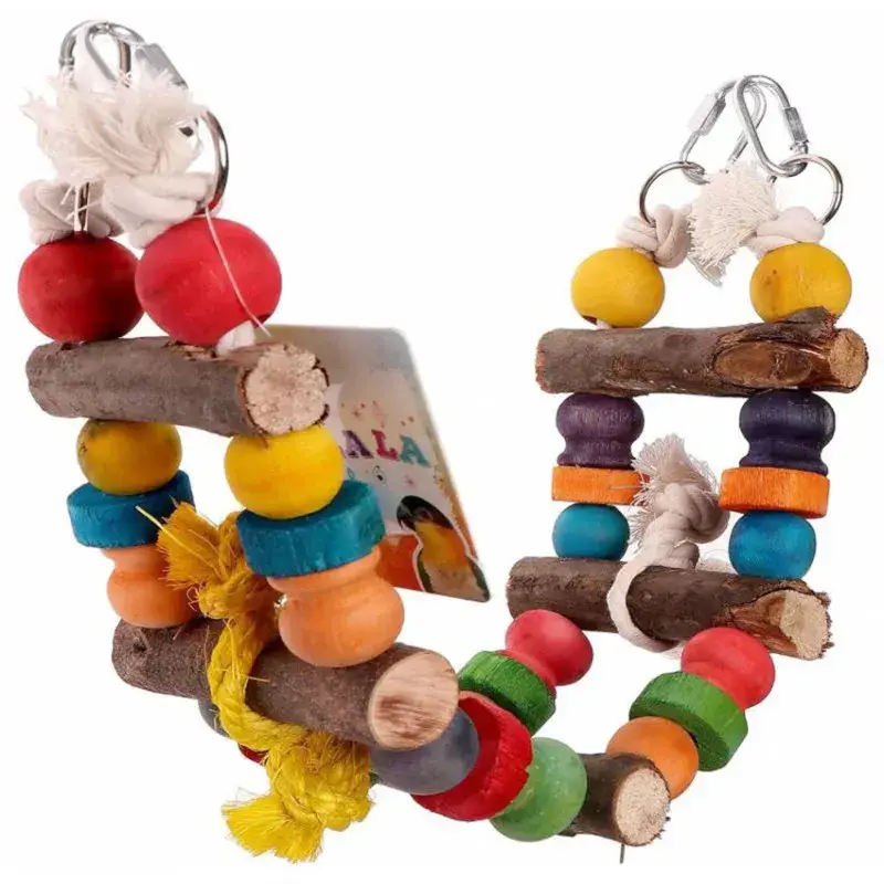 Echelle Suspendue 5 Marches – Jouet Grandes Perruches et Petits Perroquets Authentique