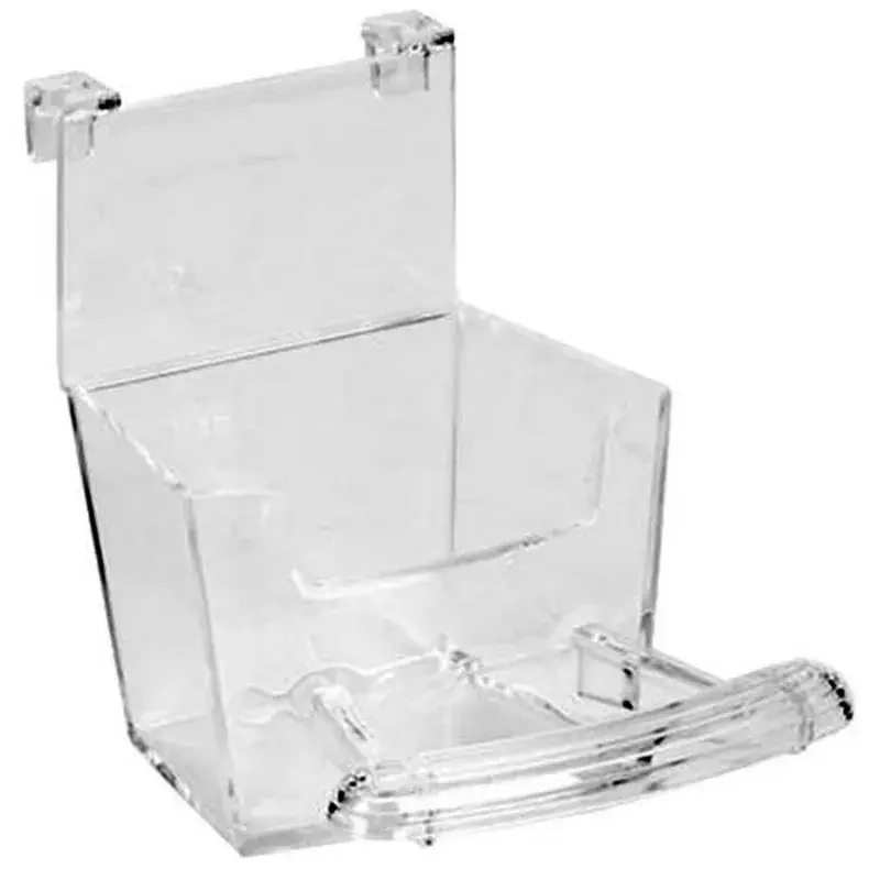 Lot de 2 Mangeoires Transparente d&rsquo;Intérieur pour Petites Perruches, Canaris et Oiseaux Exotiques Seulement Aujourd&rsquo;hui
