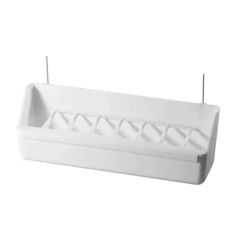 Mangeoire de Volière Blanche Avec Crochets Métalliques – 20 cm Remise