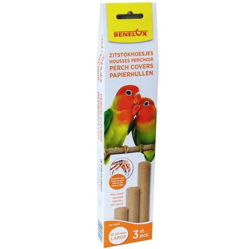 Must-Have Couvre Perchoir Sablé pour Grandes Perruches – 3 pièces – pour Perchoir 12 mm