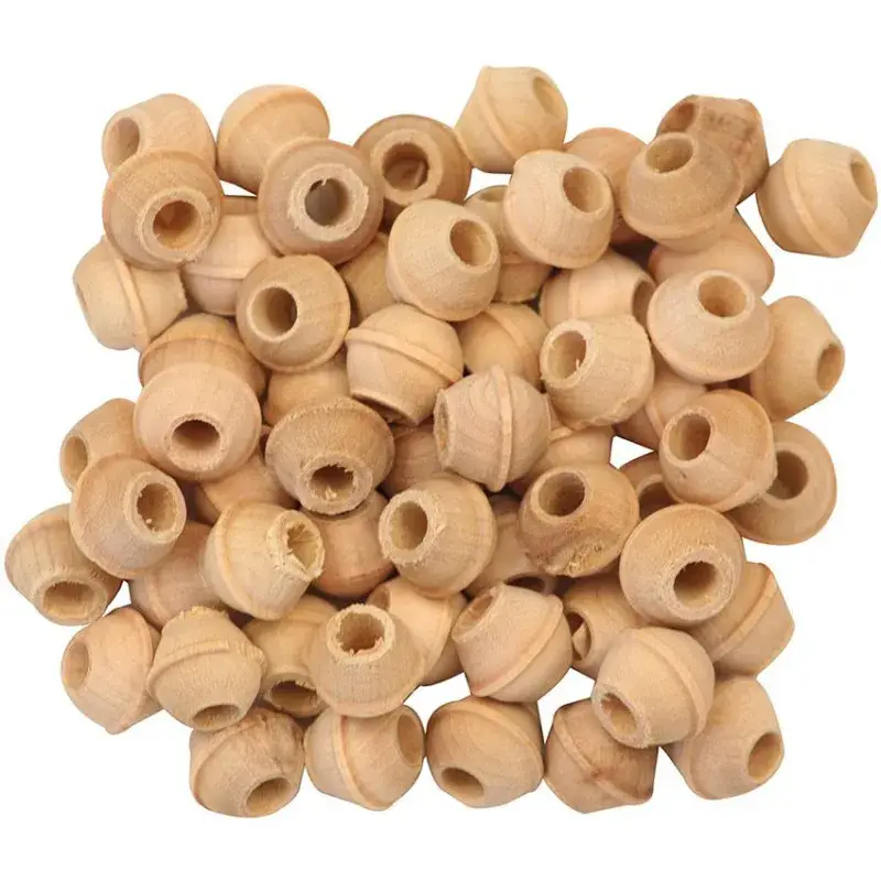 Perles en Bois Non Colorées 60 pièces – Pièces de Jouet pour Oiseaux Acheter Direct