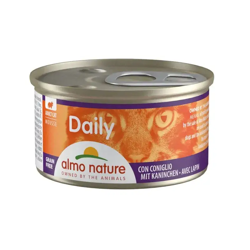 Almo Nature – Daily Mousse au Lapin pour Chat – 85 gr Commander Vite