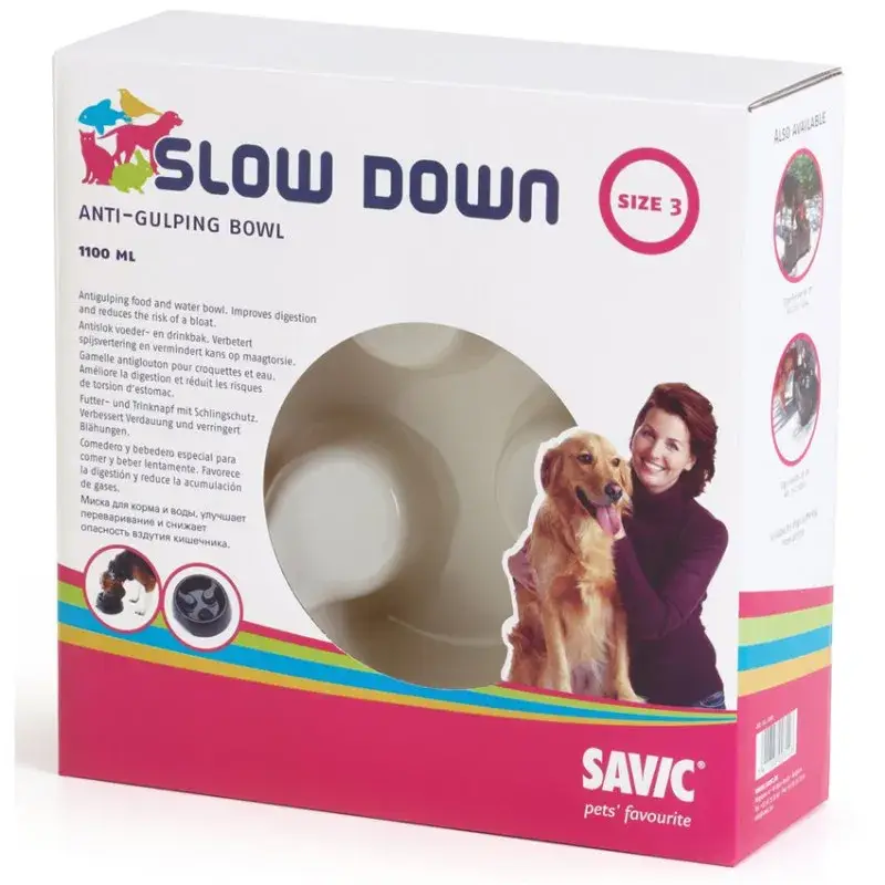 Gamelle Anti Glouton pour Chien Slow Down Ø 23 cm Authentique