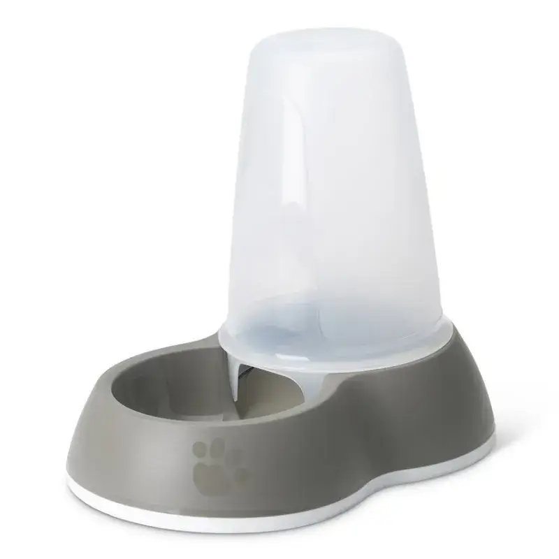 Offre Spéciale Distributeur de Nourriture Antidérapant pour Chien et Chat Loop 1,5 L – Gris Chaud