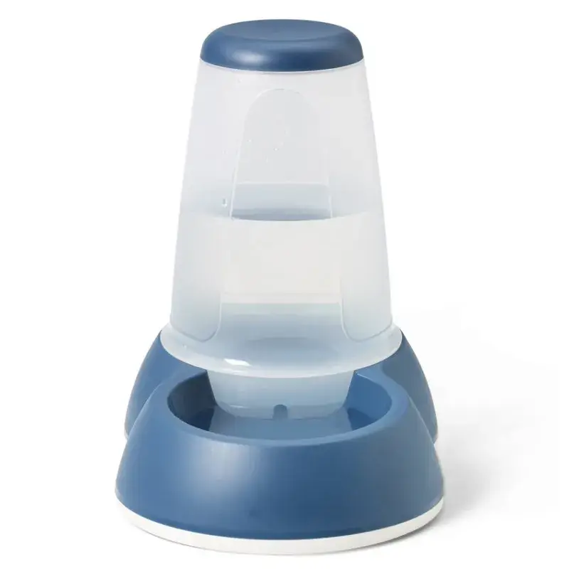 Nouvel Arrivage Distributeur D&rsquo;Eau Antidérapant pour Chien et Chat Loop 3 L – Bleu Pétrole