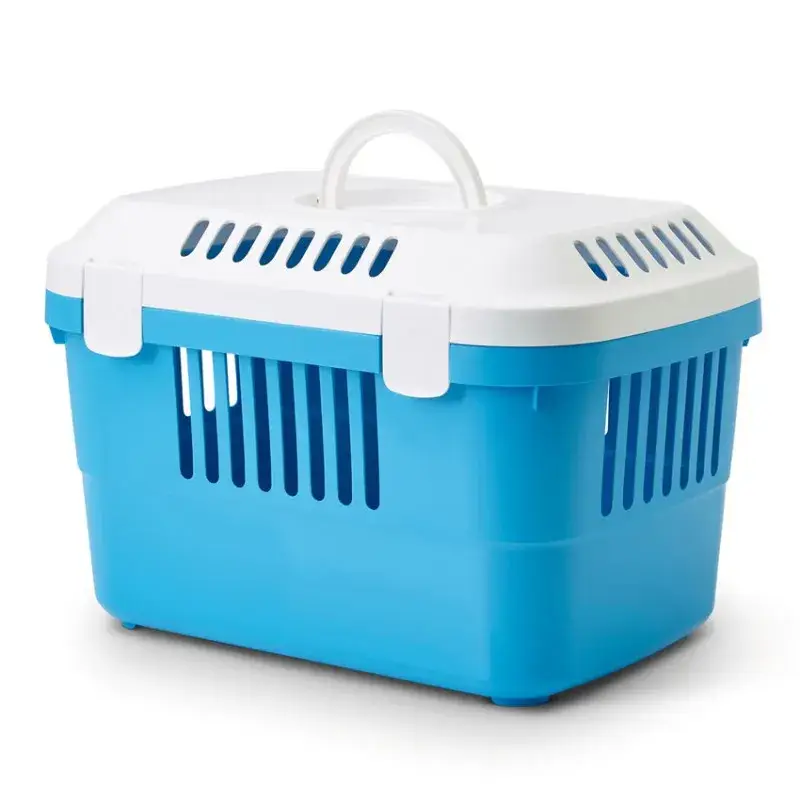 Prix Cassé Savic – Panier de Transport pour Chat et Animaux Discovery 1 – Blanc et Bleu Pacific