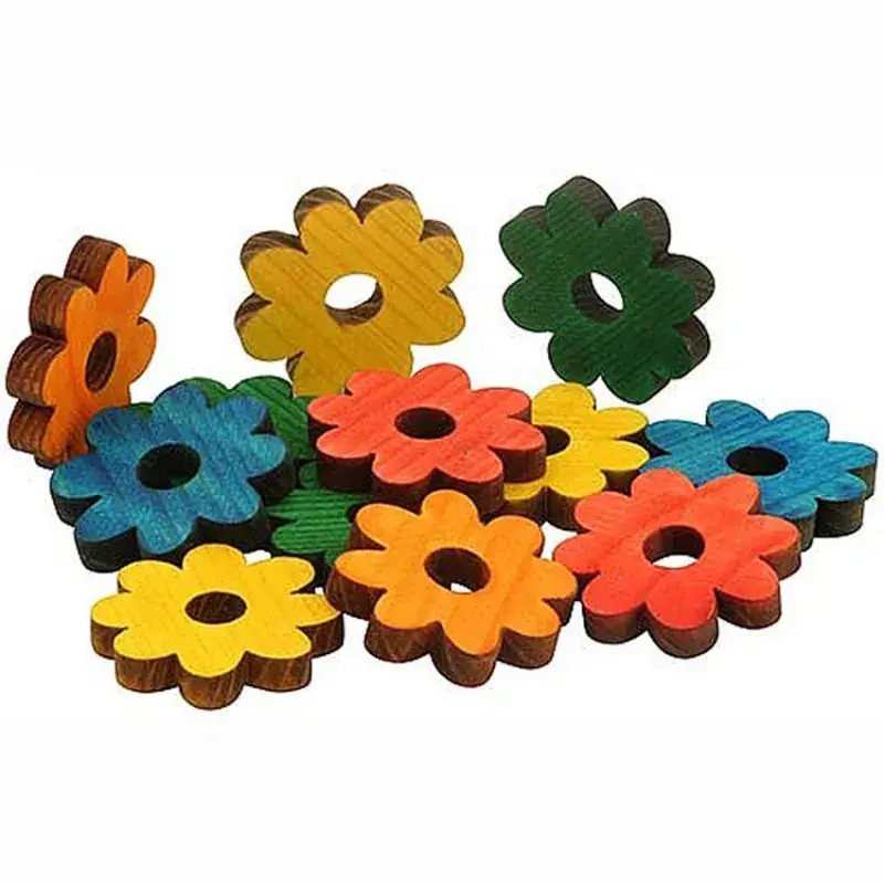 Zoo-Max – Pièces en Bois de Pin – Forme Pâquerette – 12 Pièces Seulement Aujourd&rsquo;hui