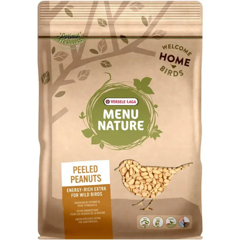 Acheter En Ligne Menu Nature – Cacahuètes Décortiquées pour Oiseaux du Ciel – 1 kg